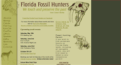 Desktop Screenshot of floridafossilhunters.com